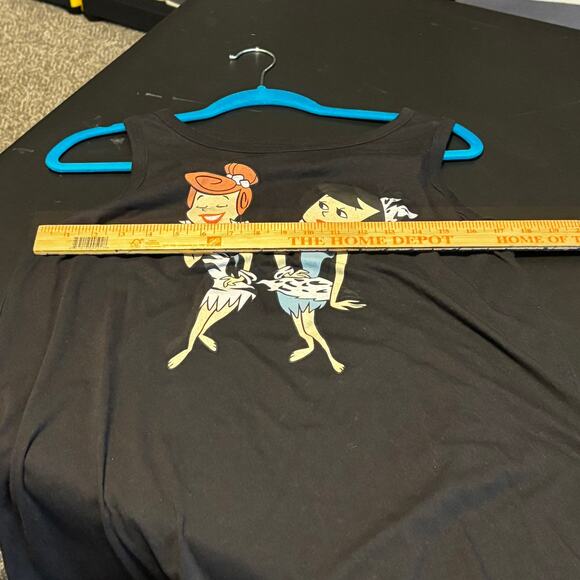 Flintstones Classic Fit Crew Tank  Cotton Betty & Wilma Black Size 0X Torrid - Picture 4 of 5